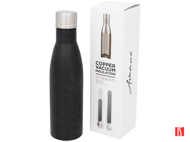 Бутылка Vasa в крапинку с вакуумной изоляцией, черный