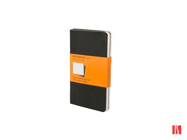 Записная книжка Moleskine Cahier (в линейку, 3 шт.), Pocket (9х14см), черный