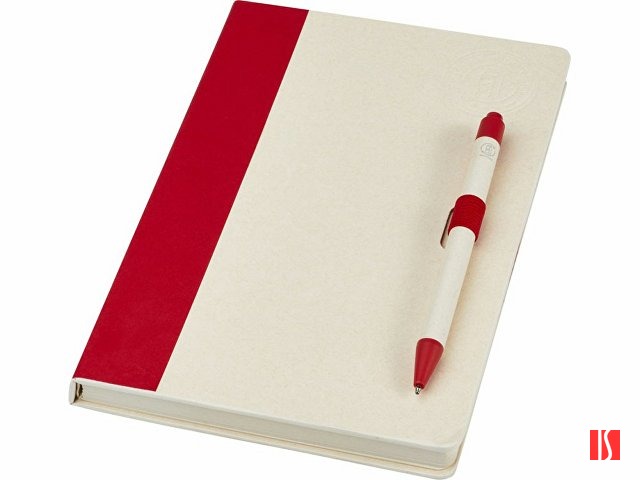 Блокнот размером A5 и шариковая ручка Dairy Dream, красный