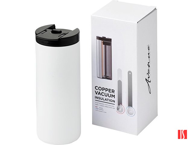 Вакуумный термостакан Lebou с медным покрытием 360 мл, белый