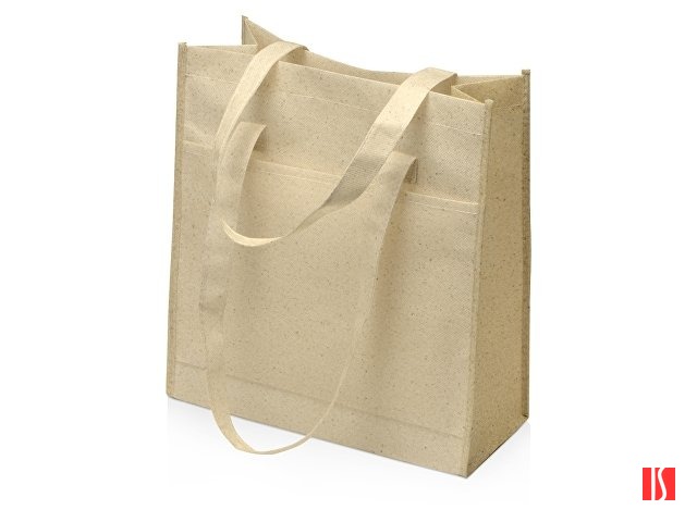 Сумка-шоппер Wheat из переработанного пластика 80gsm, 30.5*33*12.5cm, бежевый