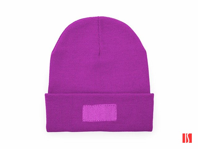 Вязаная шапка BULNES из двухслойного акрила, фуксия