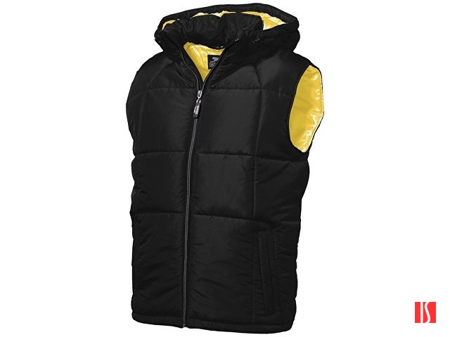 Жилет мужской, Slazenger, черный/золотисто-желтый