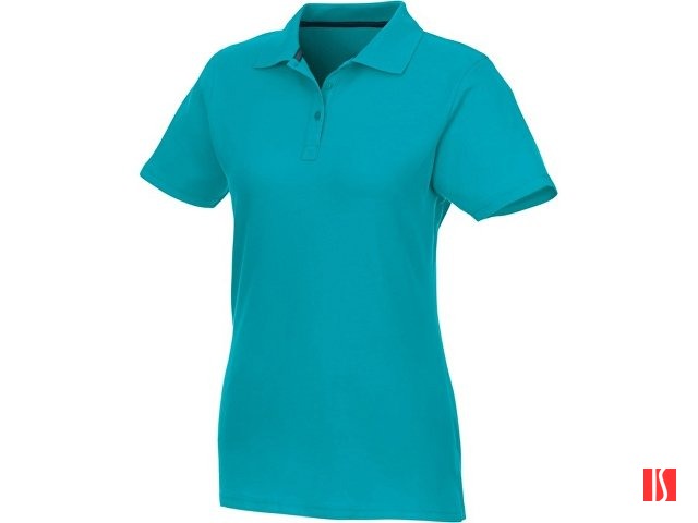 Женское поло Helios с коротким рукавом, аква