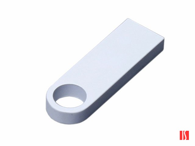 USB 3.0-флешка на 32 Гб с мини чипом и круглым отверстием, белый