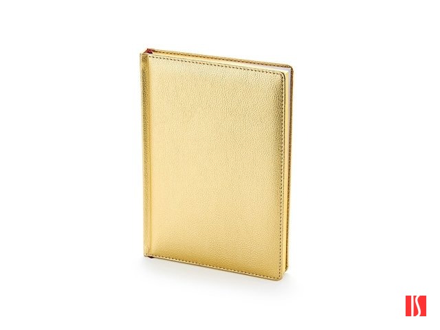 Ежедневник недатированный А5 "Sidney Nebraska", золото (золотой обрез)