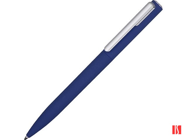 Ручка шариковая пластиковая "Bon" с покрытием soft touch, темно-синий