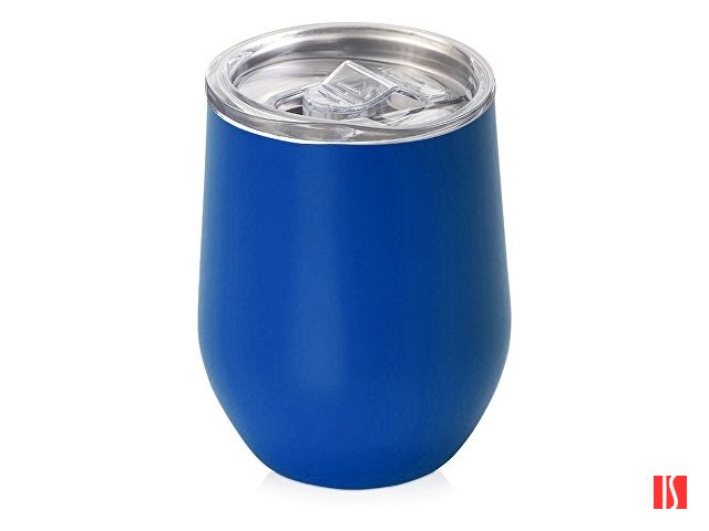 Вакуумная термокружка "Sense", непротекаемая крышка, крафтовая упаковка, синий