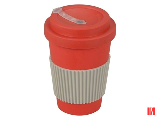 Термокружка "Muffin" из натуральных волокон, красный