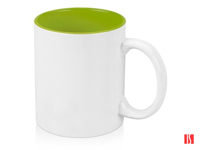 Кружка «Gain» 320мл, белый/зеленое яблоко