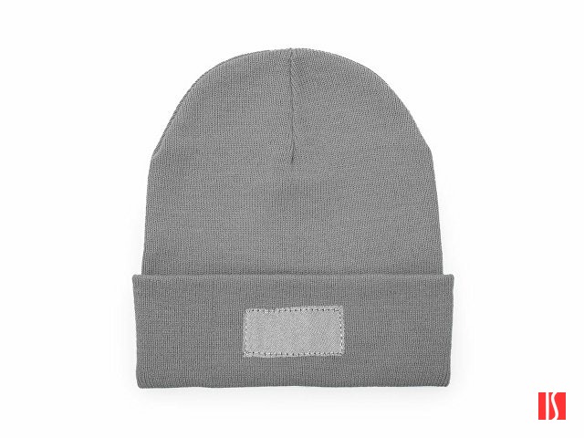 Вязаная шапка BULNES из двухслойного акрила, серый