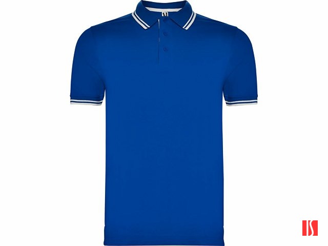 Рубашка поло "Montreal" мужская, королевский синий/белый