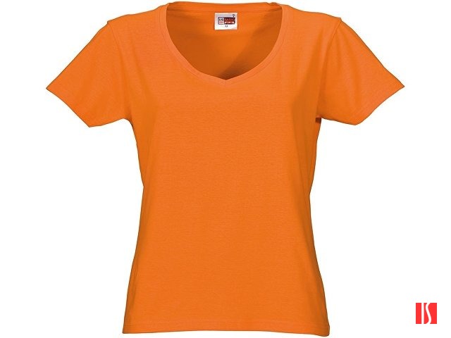 Футболка "Heavy Super Club" женская с V-образным вырезом, оранжевый