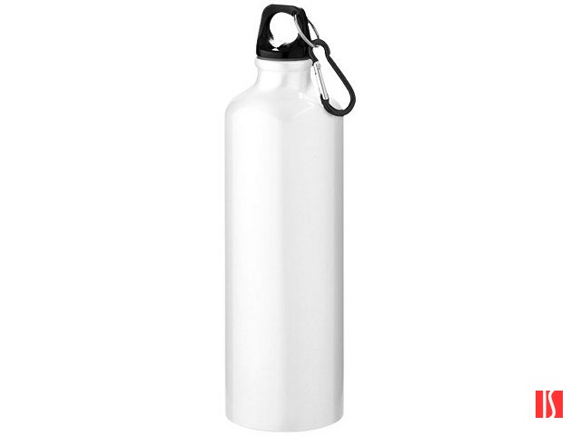 Алюминиевая бутылка для воды Oregon объемом 770 мл с карабином - Белый (P)