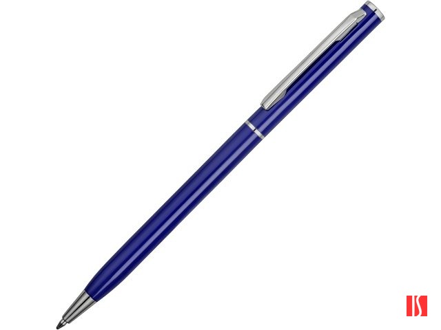 Ручка металлическая шариковая "Атриум", ярко-синий