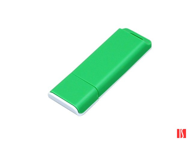 Флешка 3.0 прямоугольной формы, оригинальный дизайн, двухцветный корпус, 64 Гб, зеленый/белый