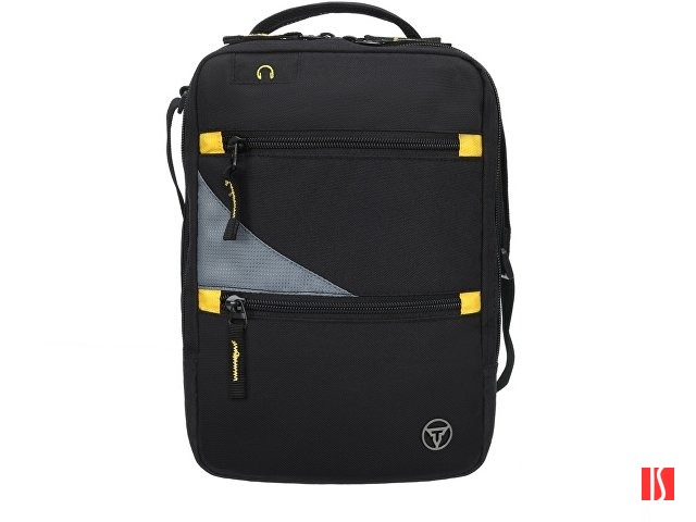 Сумка-планшет TORBER, черный/серый, полиэстер M2, 22 x 9 x 29 см