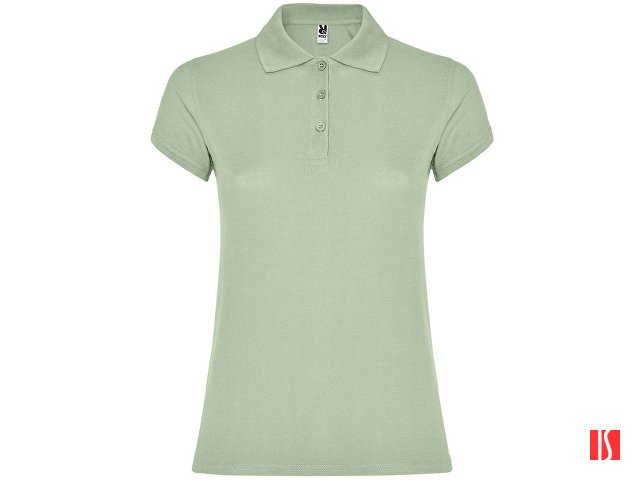 Рубашка-поло "Star" женская, припыленный зеленый