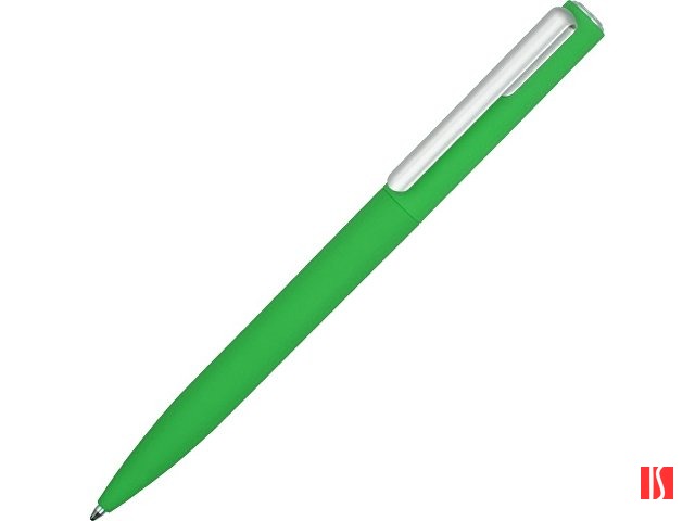 Ручка шариковая пластиковая "Bon" с покрытием soft touch, зеленый