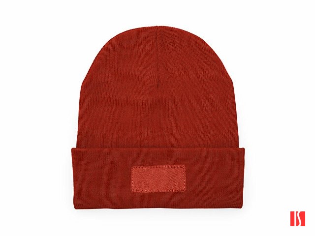 Вязаная шапка BULNES из двухслойного акрила, красный