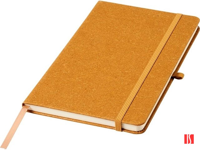 Блокнот Atlana размером A5 с отделкой из кусочков кожи, светло-коричневый