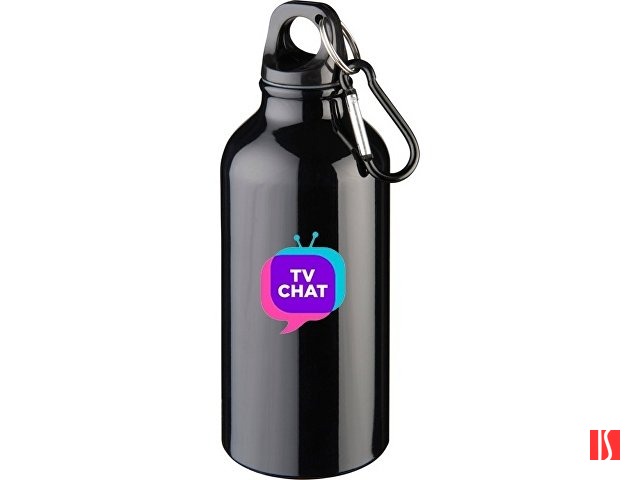 Бутылка "Oregon" с карабином 400мл, черный (P)