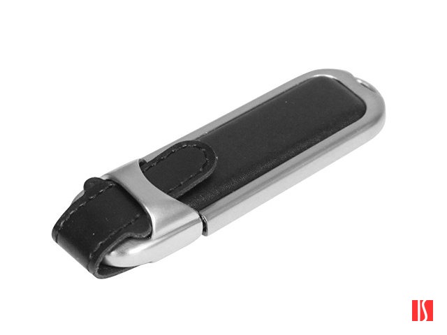 Флешка 3.0 с массивным классическим корпусом, 64 Гб, черный/серебристый