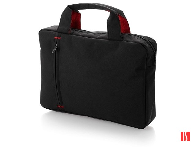 Сумка для документов "Detroit", черный/красный