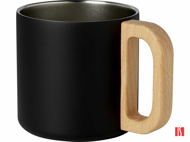 Кружка Bjorn объемом 360 мл с медной вакуумной изоляцией, сплошной черный