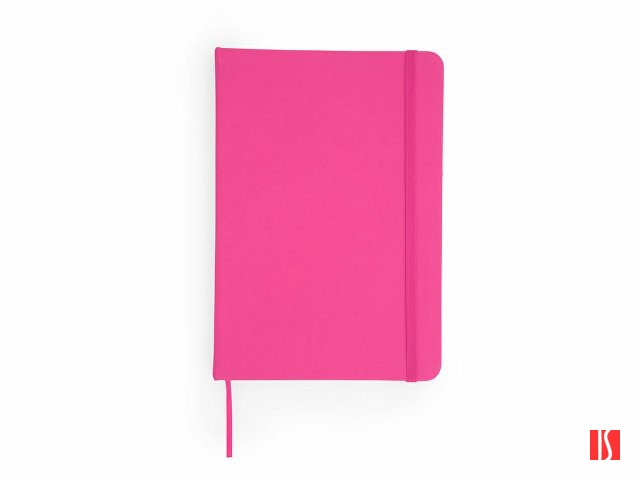 Блокнот А6 CORAL в твердой обложке из кожзама, фуксия