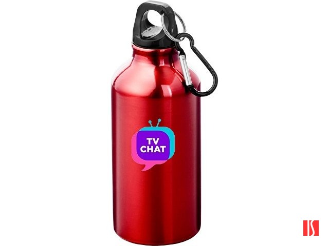 Бутылка "Oregon" с карабином 400мл, красный (P)