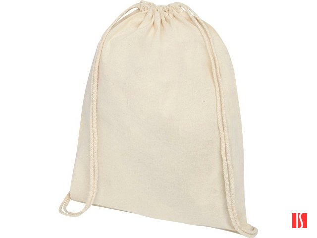Рюкзак со шнурком Tenes из хлопка плотностью 140 г/м2, natural