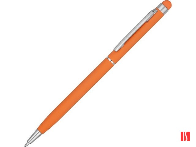Ручка-стилус шариковая "Jucy Soft" с покрытием soft touch, оранжевый (Р)