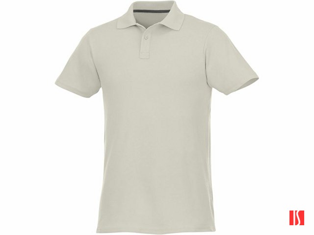 Мужское поло Helios с коротким рукавом, светло-серый