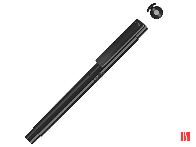 Капиллярная ручка в корпусе из переработанного материала rPET "RECYCLED PET PEN PRO FL», черный с серебристым
