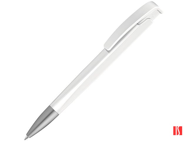 Шариковая ручка с геометричным корпусом из пластика "Lineo SI", белый