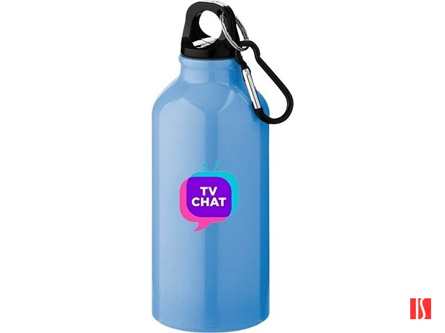 Бутылка "Oregon" с карабином 400мл, светло-синий (P)