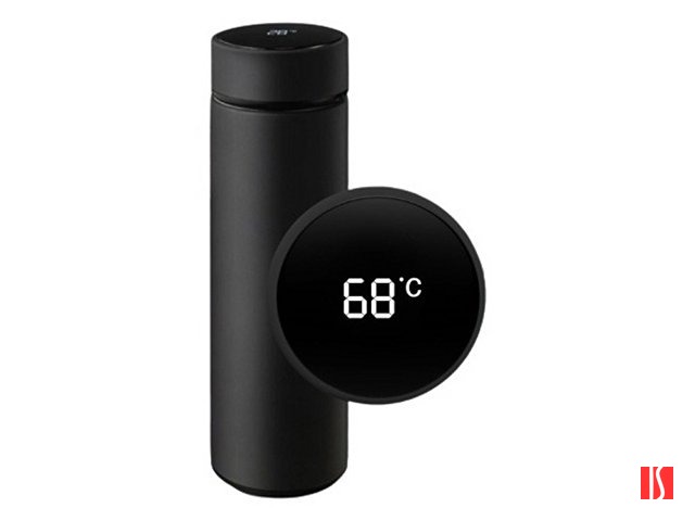 Термос с индикатором температуры LEMARK (Чёрный)