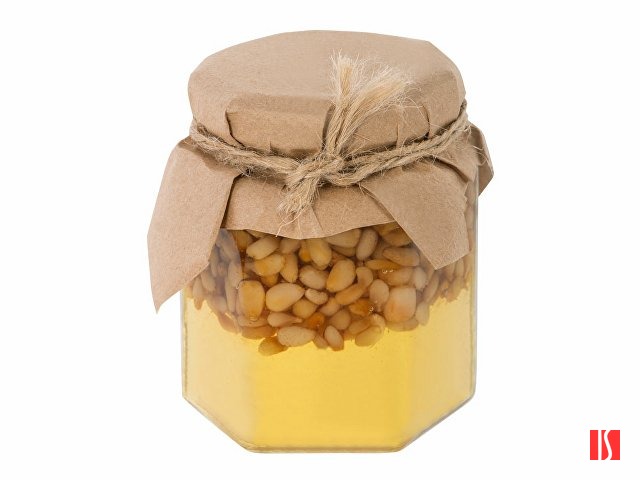Сувенирный набор "Мед с кедровыми орешками" 250 гр