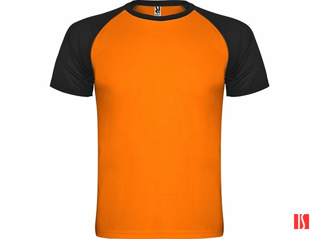 Спортивная футболка "Indianapolis" мужская, неоновый оранжевый/черный