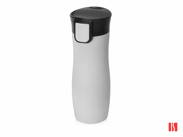 Купить Вакуумная термокружка с кнопкой Streamline, Waterline, soft-touch, тубус, серый Вакуумная термокружка с кнопкой Streamline, Waterline, soft-touch, тубус, серый