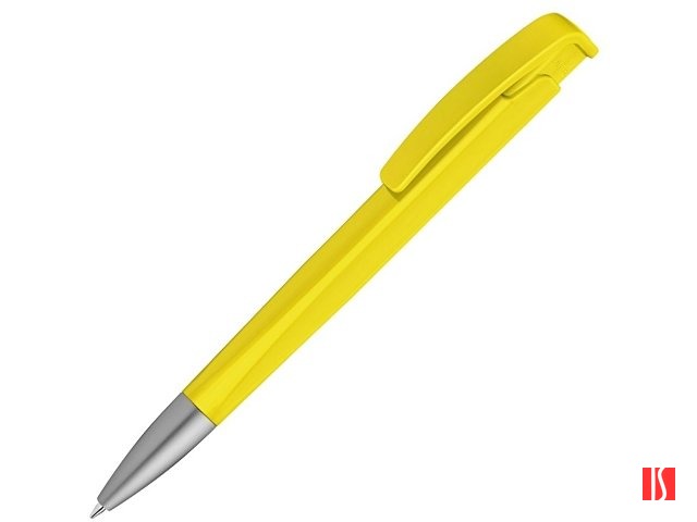 Шариковая ручка с геометричным корпусом из пластика "Lineo SI", желтый