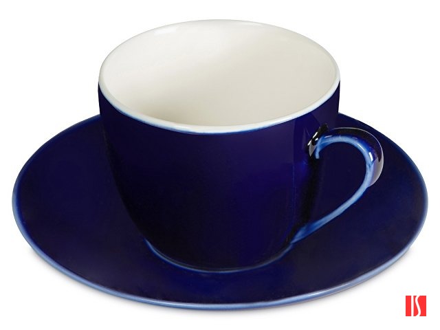 Чайная пара базовой формы Lotos, 250мл, темно-синий
