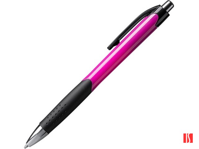 Ручка пластиковая шариковая DANTE, черный/фуксия