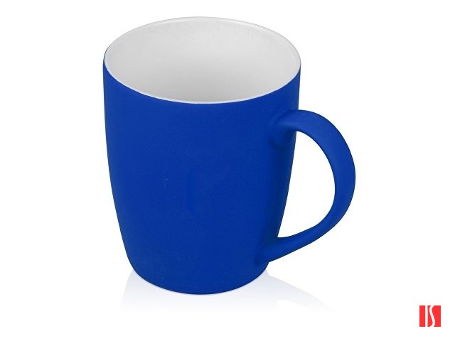 Кружка керамическая с покрытием "софт тач" синяя