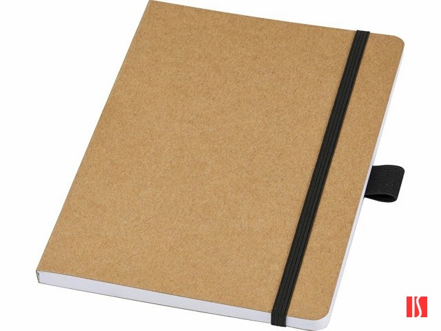 Блокнот Berk формата из переработанной бумаги, черный