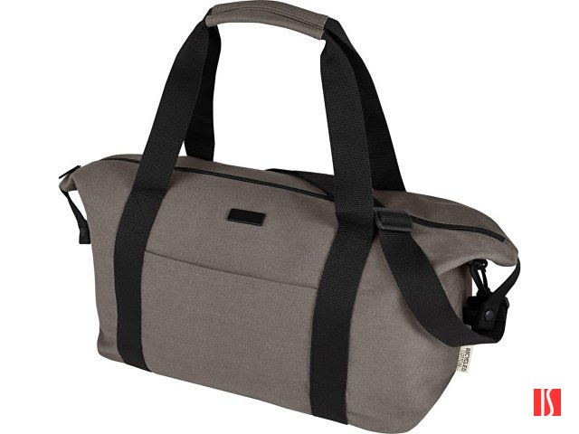 Спортивная сумка Joey из брезента, переработанного по стандарту GRS, объемом 25 л, серый