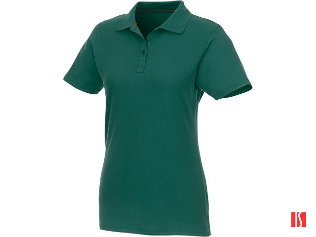 Женское поло Helios с коротким рукавом, зеленый лесной