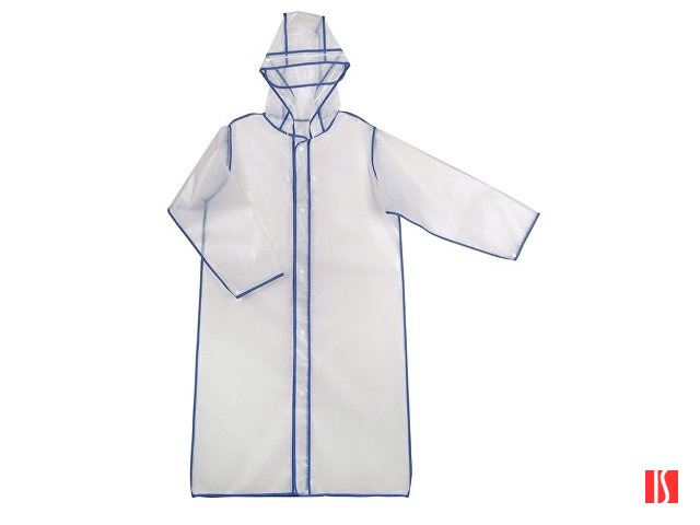 Дождевик "Providence", прозрачный/синий с чехлом