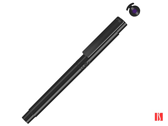 Капиллярная ручка в корпусе из переработанного материала rPET "RECYCLED PET PEN PRO FL», черный с фиолетовым